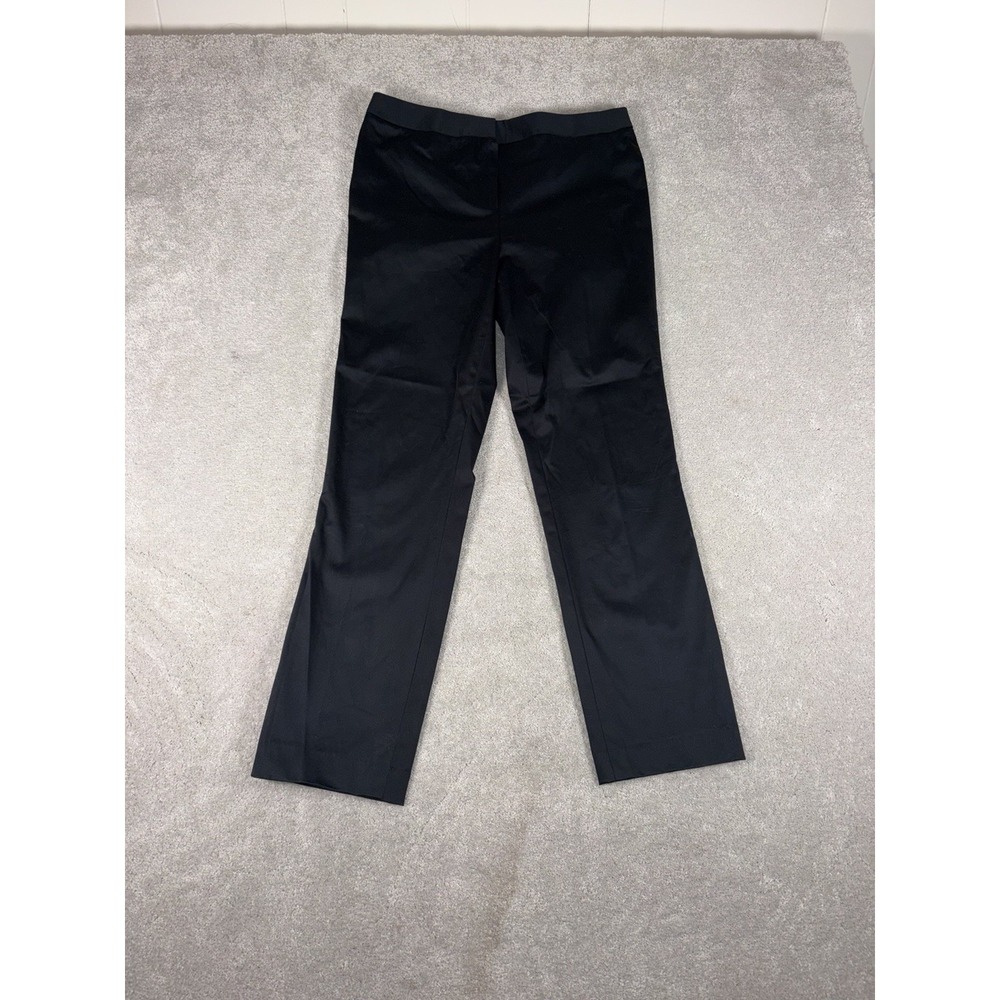 Lafayette 148‎ Womens Black Trousers Pants Stretch Sleek Modern Size 6 (32x28)